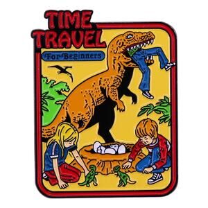 Time Travel Dinosaur Humorous Enamel Pins 10